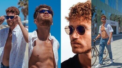 un homme portant des lunettes Horus X