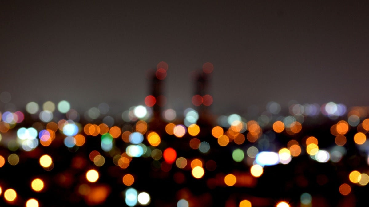 vue de la ville la nuit