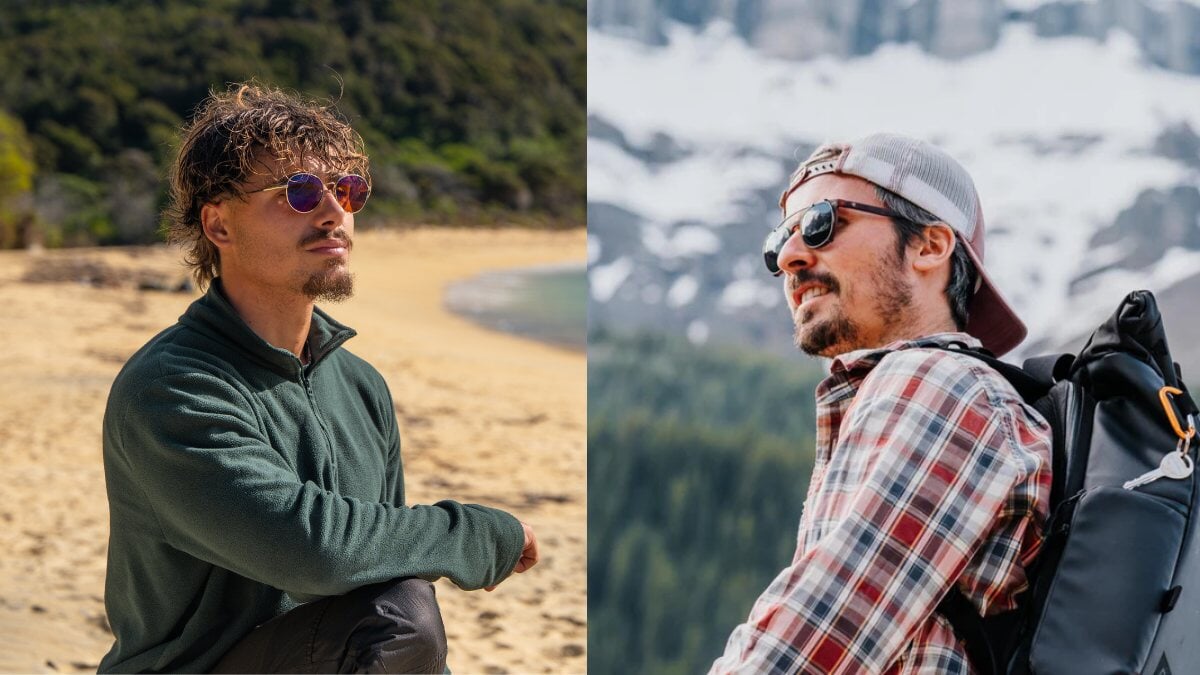 deux hommes portant des lunettes Horus X