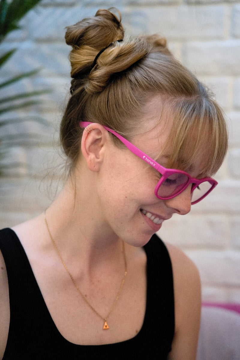 lunette ronde gaming rose la urban